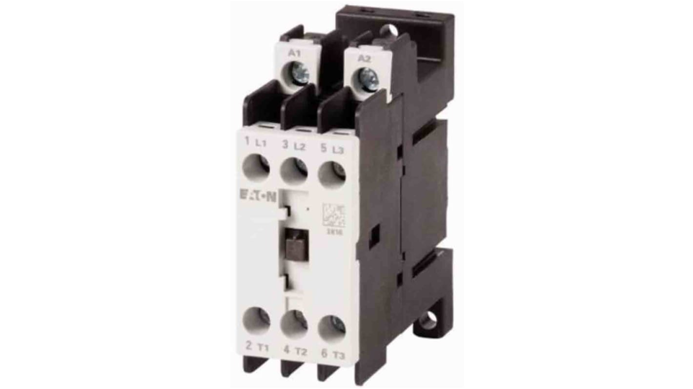 Contattore Eaton, 3 poli, 3 NA, 9 A, 4 kW, bobina 24 V c.c.