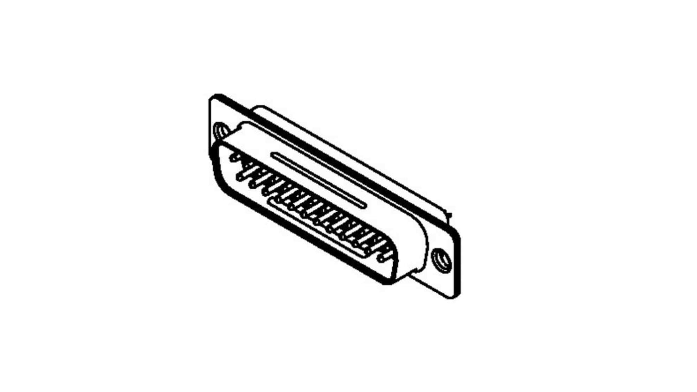 Omron D-Sub konnektor, stik, 15-Polet, XM3A Serien Standard D-Sub, Lige, Tavle montering A, Loddekop terminering