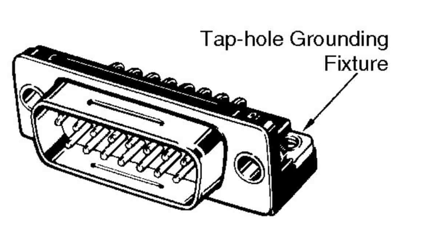 Connecteur Sub-D Mâle Omron 9 voies Traversant Angle droit