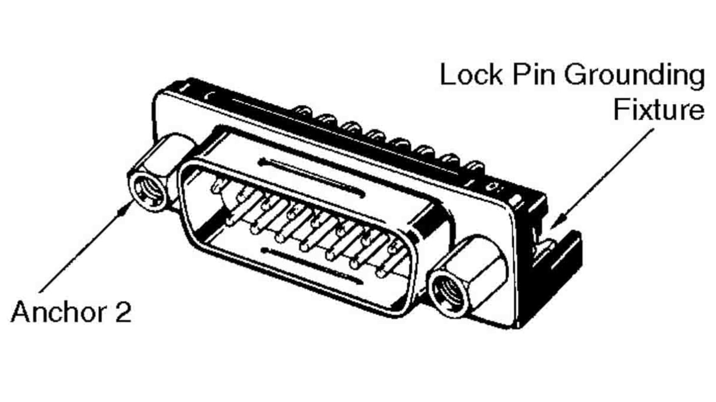 Omron D-Sub konnektor, stik, 37-Polet, XM3C Serien Standard D-Sub, Retvinklet, Hulmontering C, Lodde terminering