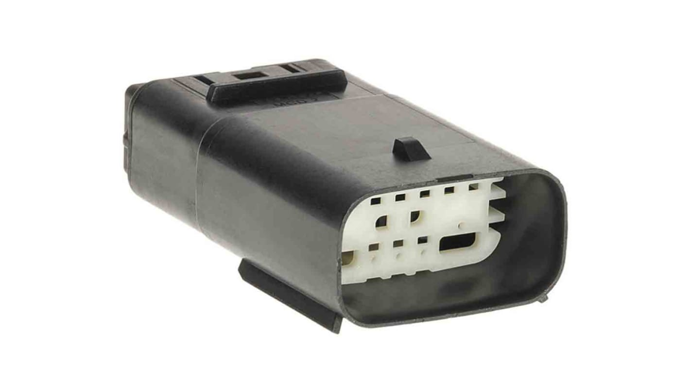 Carcasa de conector Molex MX150 160111 Macho de 12 vías en 2 filas, terminación: Crimpado, IP67