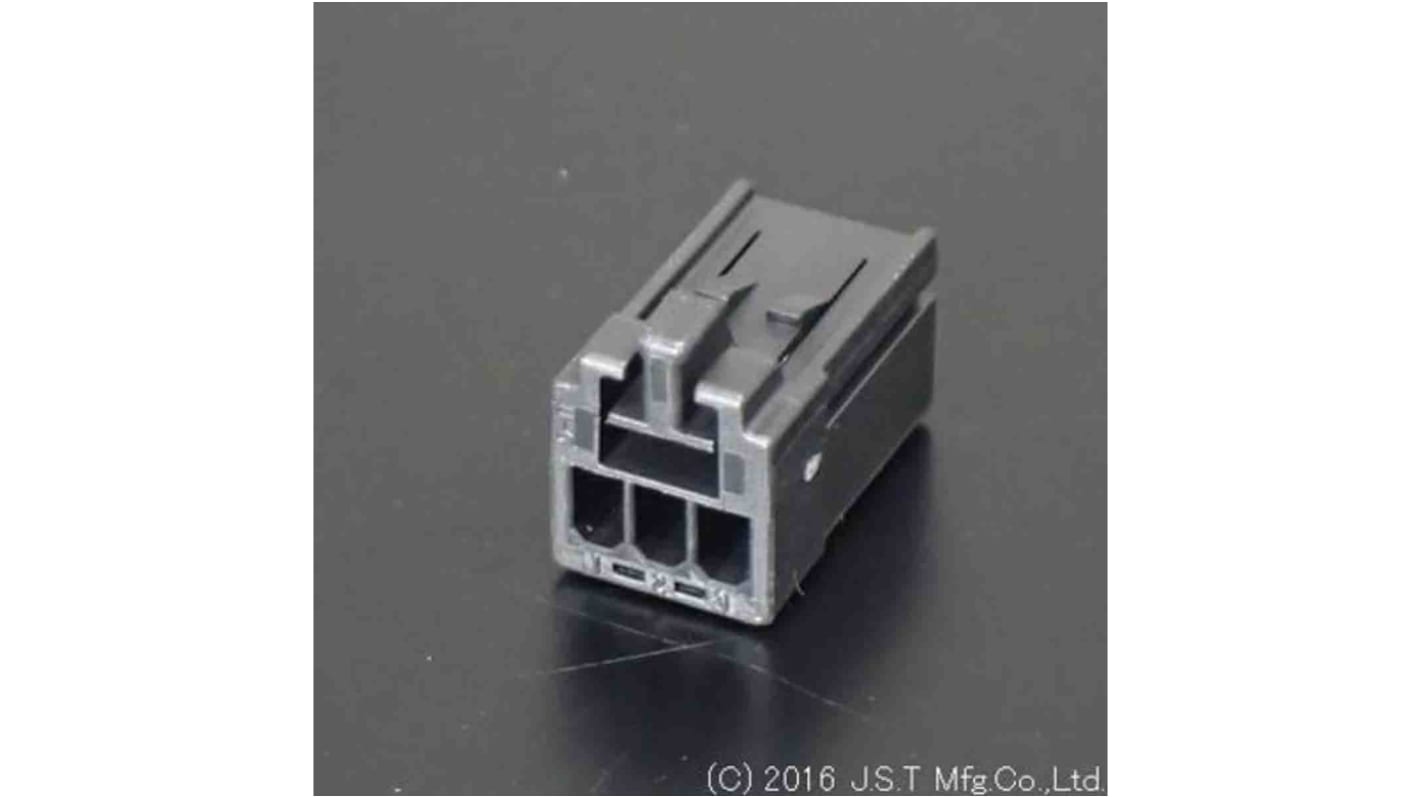 JST 基板用コネクタハウジング 3極 ピッチ：2.5mm 1列 J21SF-03V-KX-L