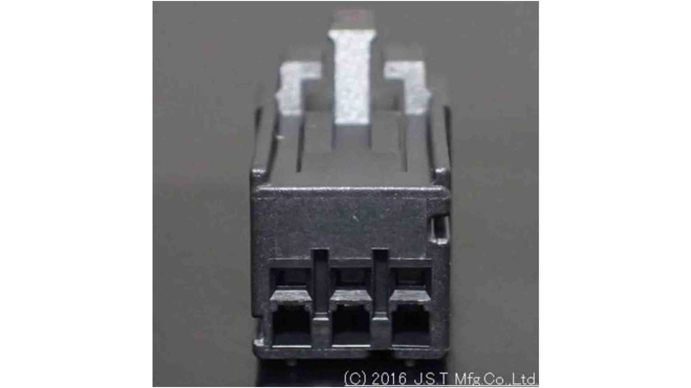 JST, J2000 Female PCB Connector Housing, 2.5mm Pitch, 3 Way, 1 Row