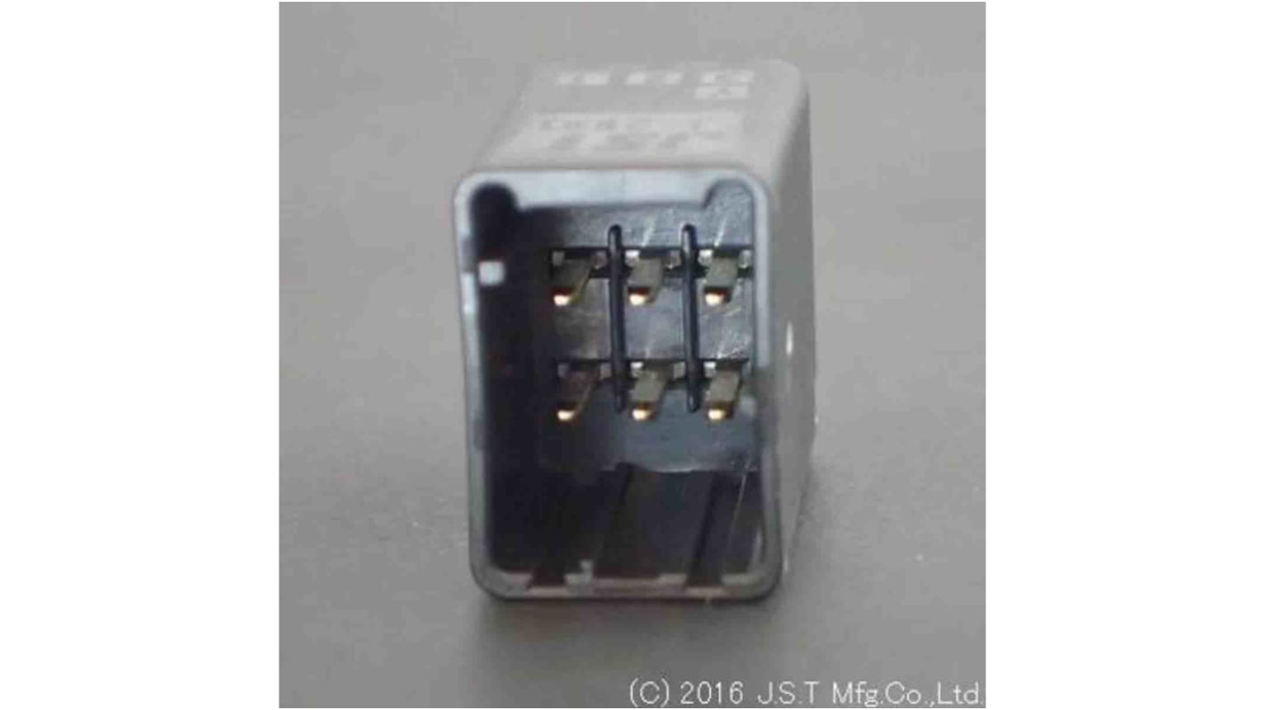 JST 基板接続用ピンヘッダ 6極 2.5mm 2列 B06B-J21DK-GGYR (LF)(AU)