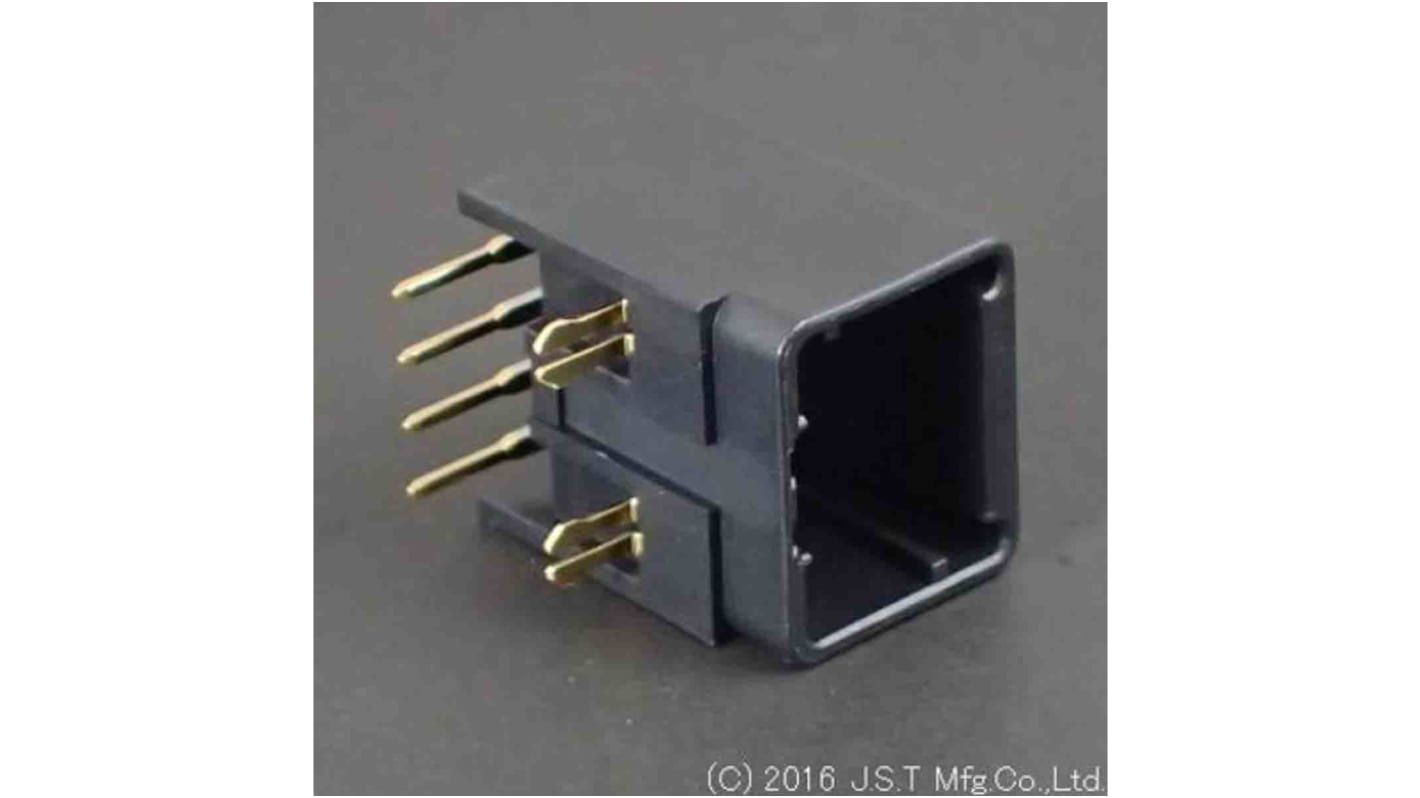 JST JFA J2000 Series Right Angle PCB Header, 4 Contact(s), 2.5mm Pitch, 1 Row(s), Shrouded