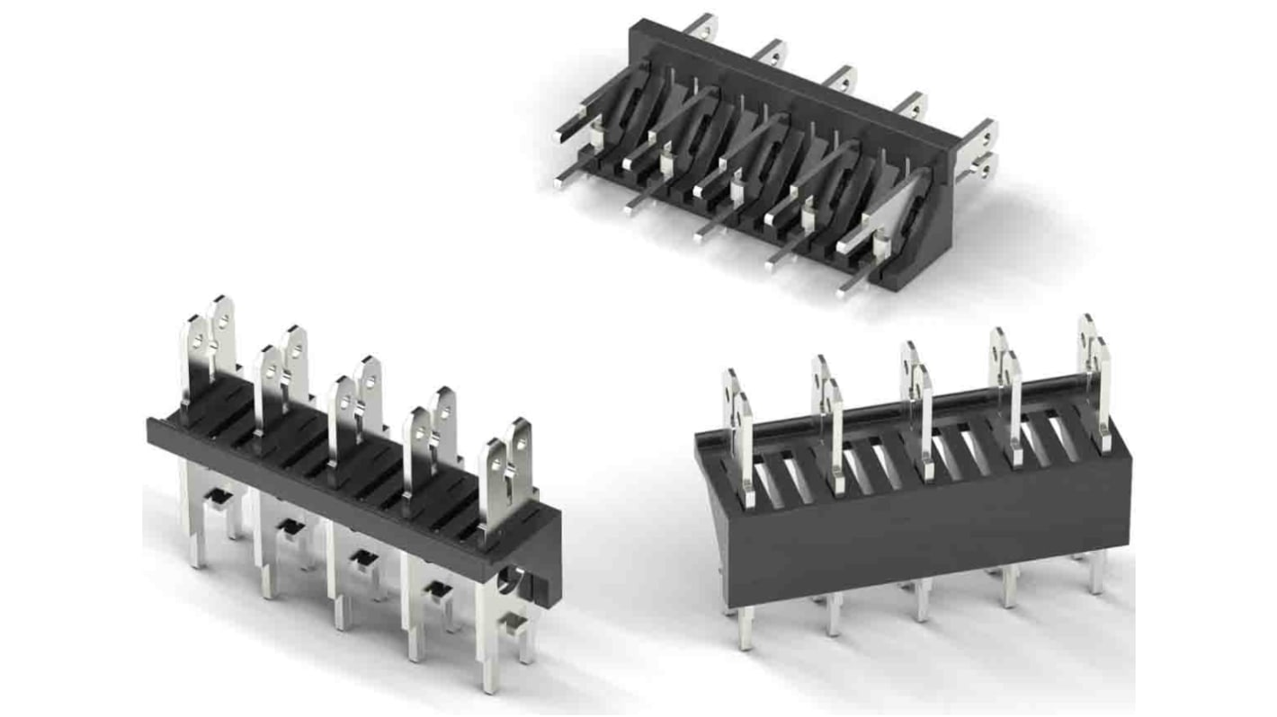 Wurth Elektronik WR-FAST Series Vertical PCB Header, 8 Contact(s), 5.08mm Pitch, 1 Row(s), Shrouded