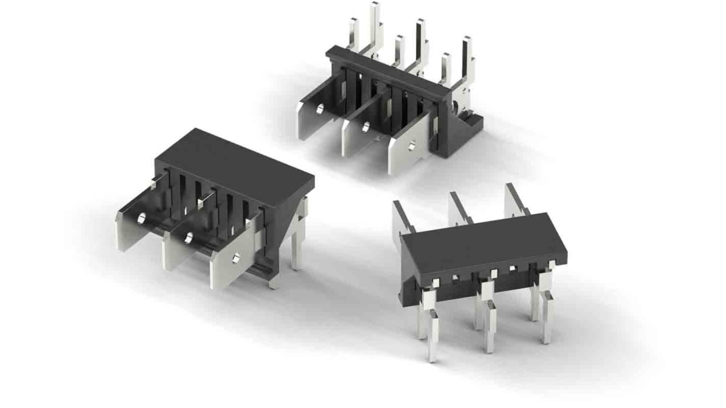 Wurth Elektronik WR-FAST Series Vertical PCB Header, 6 Contact(s), 5.08mm Pitch, 1 Row(s), Shrouded