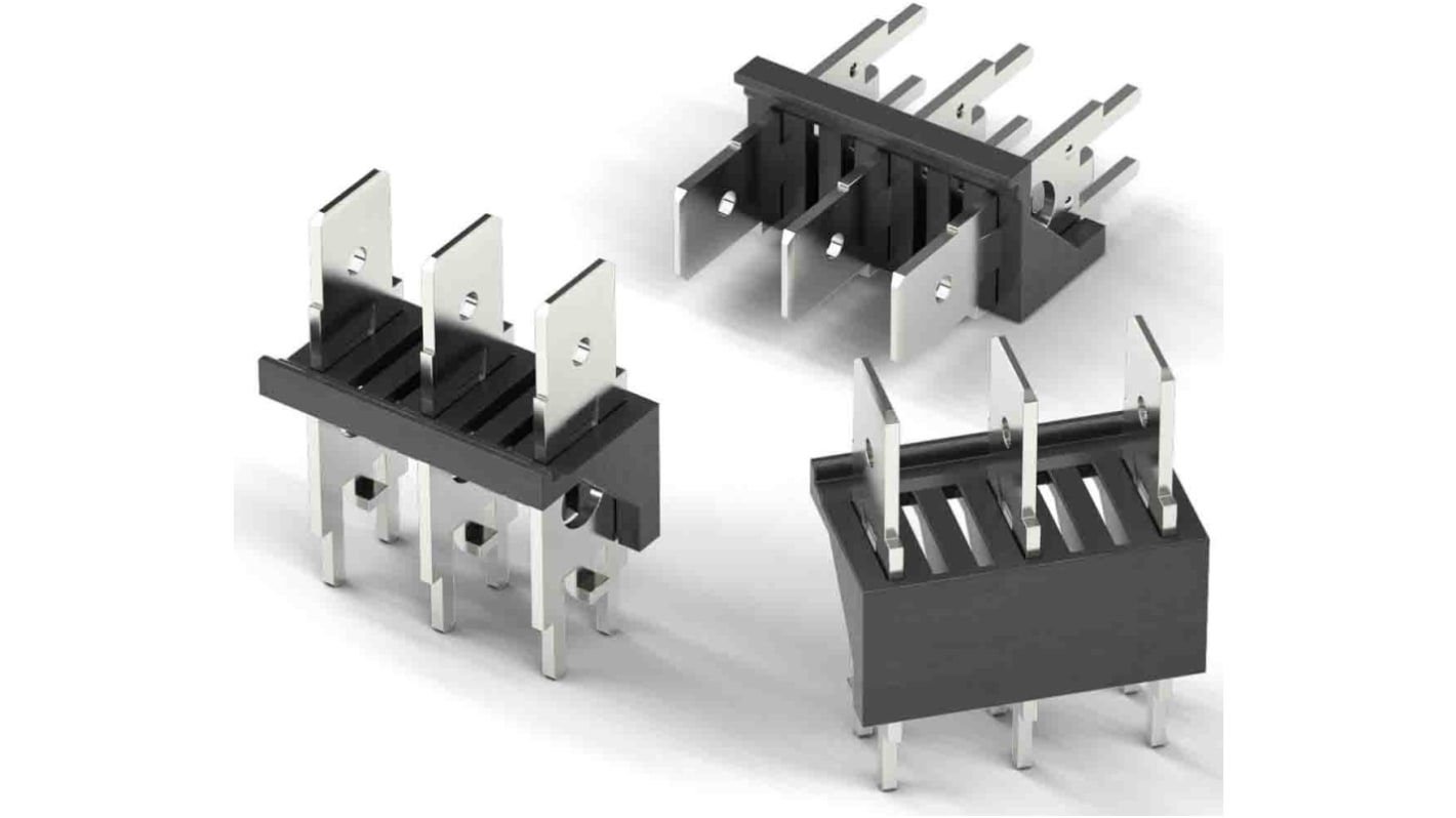 Wurth Elektronik WR-FAST Series Right Angle PCB Header, 3 Contact(s), 5.08mm Pitch, 1 Row(s), Shrouded