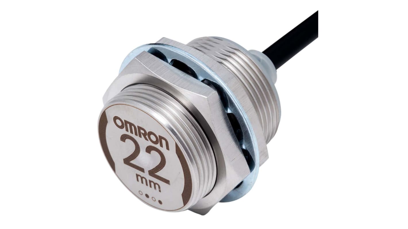 Sensore di prossimità Cilindrico Omron, PNP, M30 x 1.5, rilevamento 22 mm, 10→ 30 V.