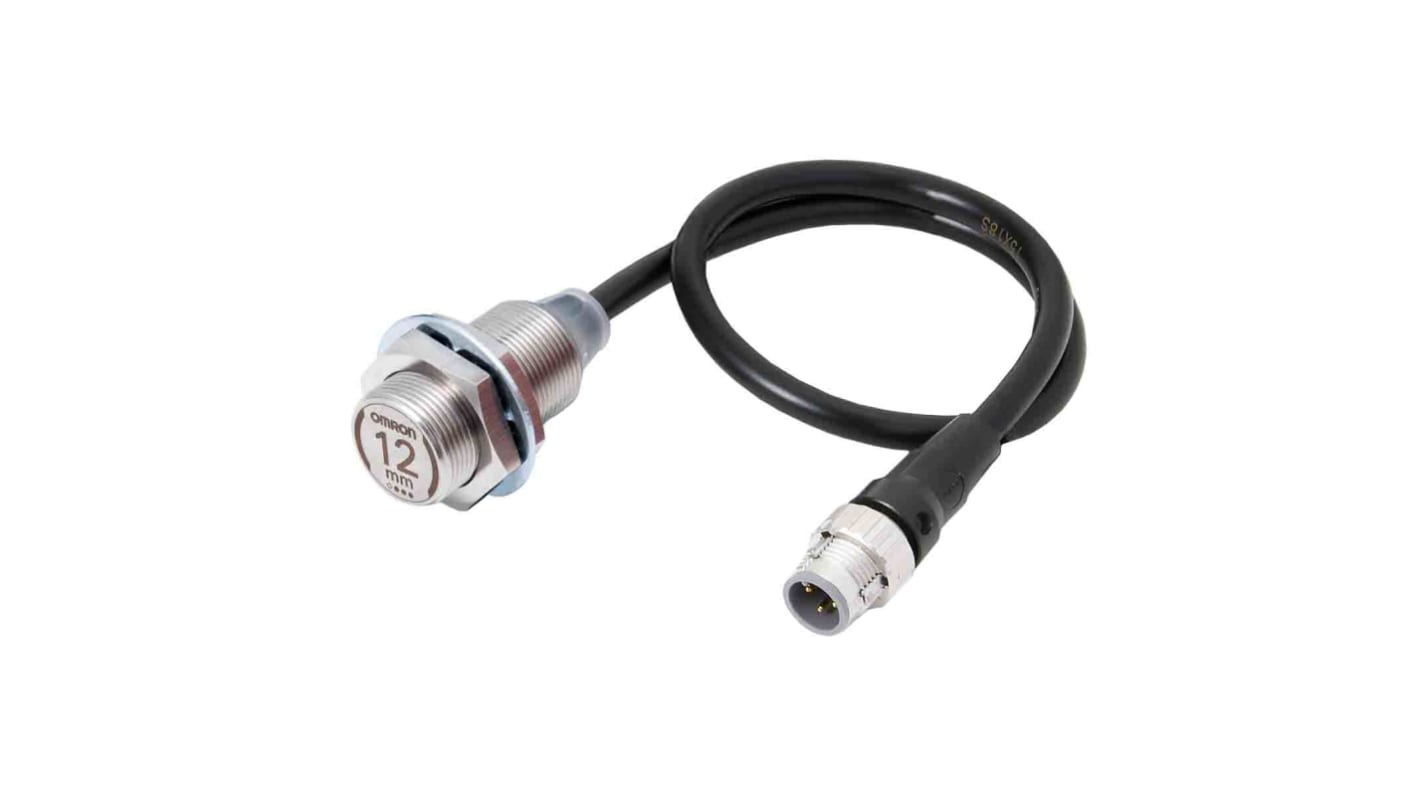 Sensor de proximidad Omron, M18 x 1, alcance 12 m, salida PNP, interfaz IO-Link, 10→ 30 V., IP67