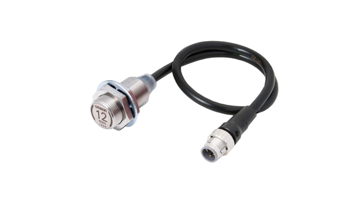 Sensor de proximidad Omron, M18 x 1, alcance 10 mm, salida NPN, interfaz IO-Link, 10→ 30 V., IP67