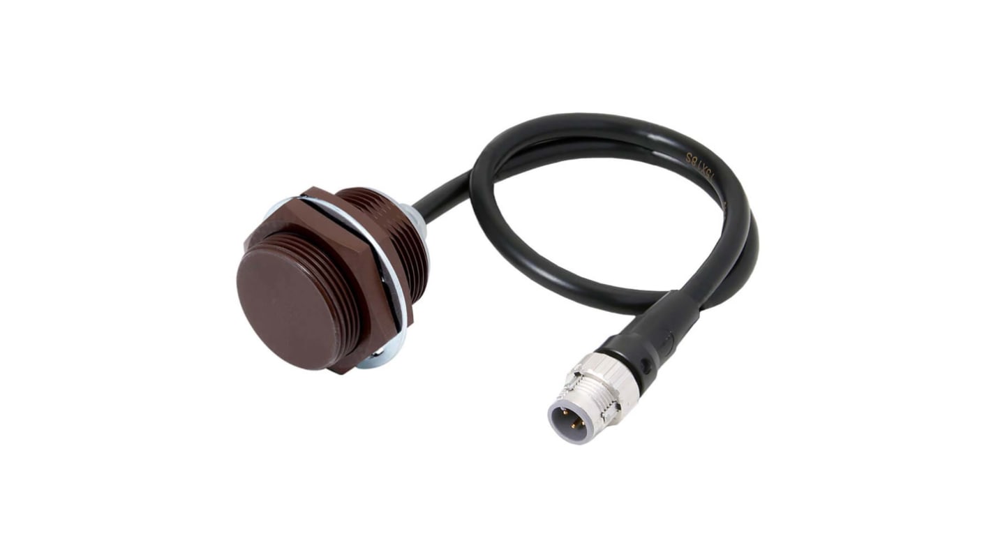 Omron Inductive Barrel-Style Proximity Sensor, M30 x 1.5, 22 mm Detection, NPN Output, 10 → 30 V, IP67