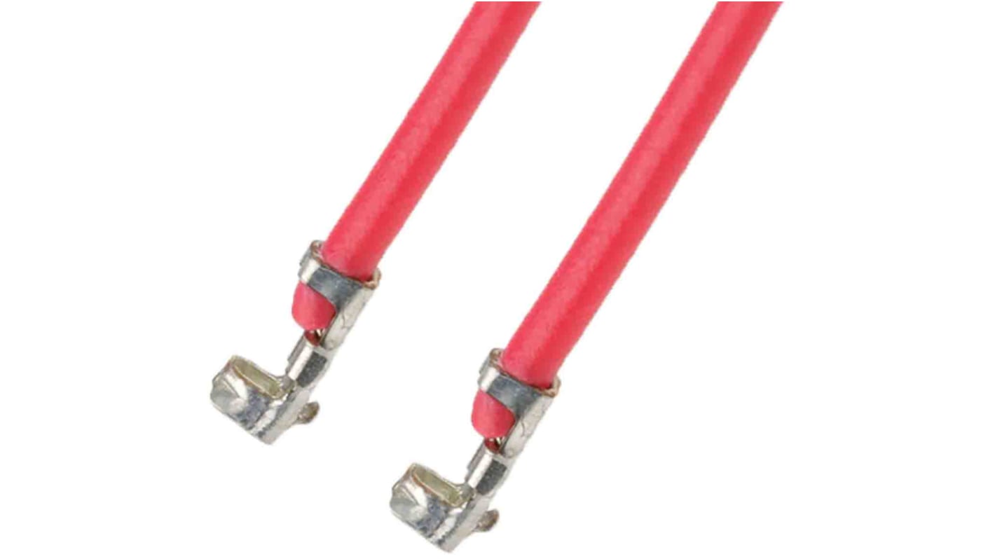 Molex Female PicoBlade to Female PicoBlade Crimped Wire, 75mm, 0.14mm², Red