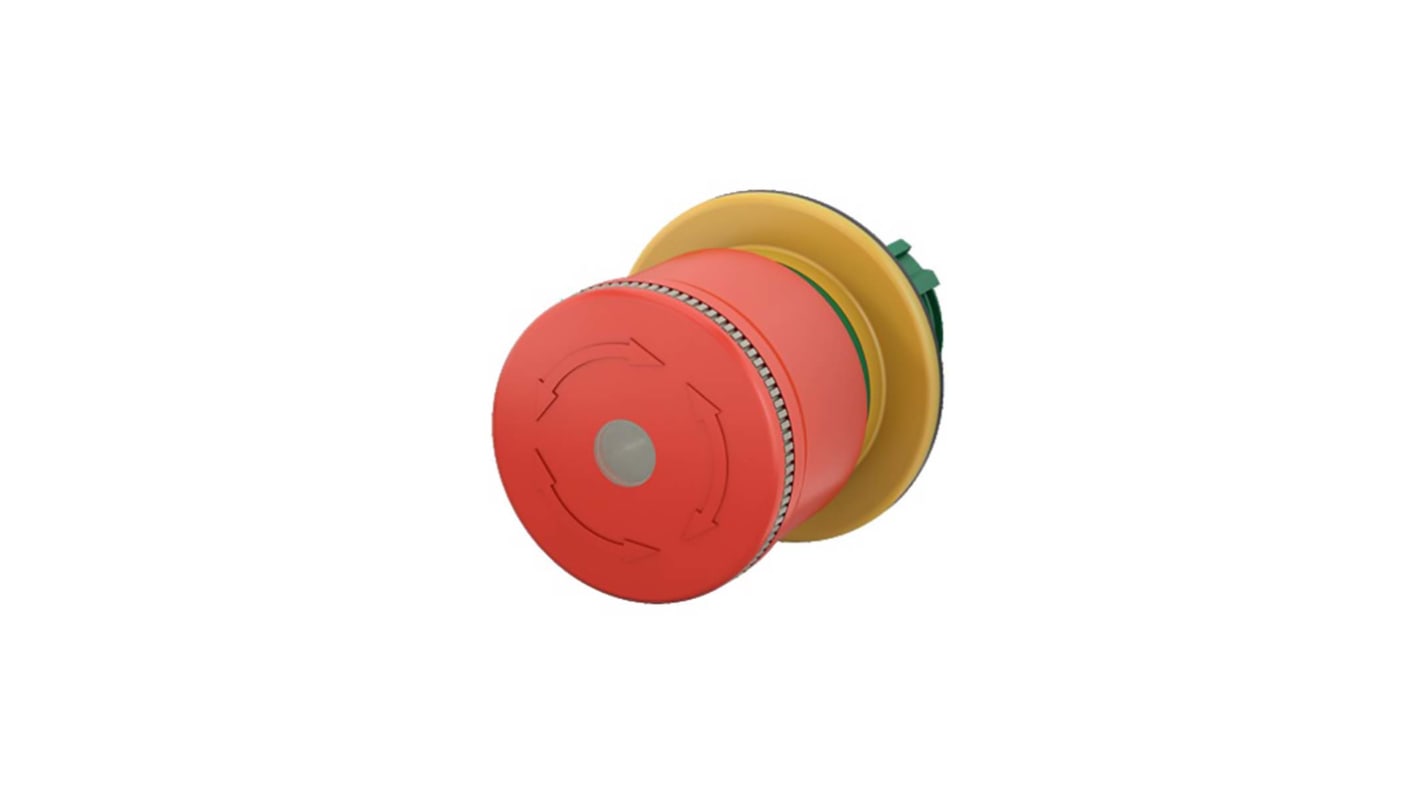 Eaton Twist Release Illuminated Emergency Stop Push Button, Panel Mount, 22mm Cutout, IP65, IP66, IP69