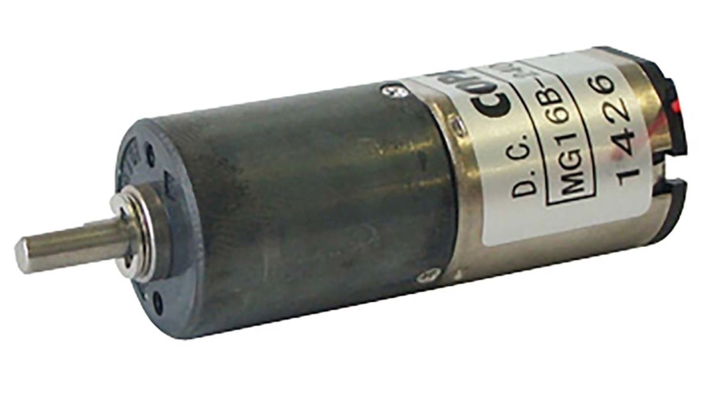 Nidec Components Brushed Geared DC Geared Motor, 6 V dc, 0.02 Nm, 380 rpm, 3mm Shaft Diameter