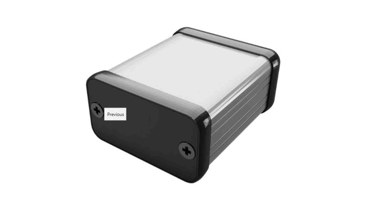 Caja para placa de desarrollo de Aluminio, 54 x 54 x 23mm, Gris, para Placa de control para actuador lineal