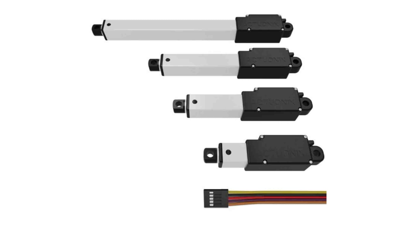 Elektrický lineární aktuátor, řada: L12, rychlost: 13mm/s, síla: 42N, délka zdvihu: 30mm, cyclus: 20%