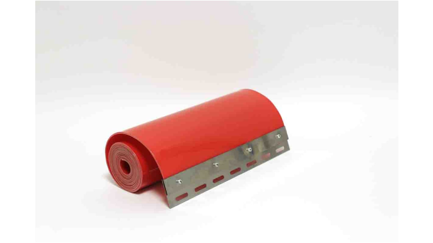 Tende in PVC RS PRO, col. Rosso, 3m x 200mm x 2mm