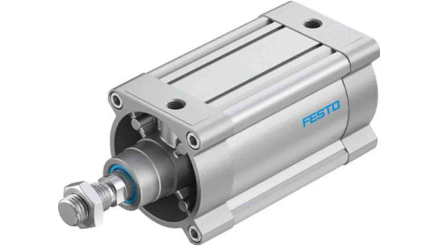 Cilindro neumático con vástago Festo, DSBC-125-100-PPSA-N3, Doble Acción