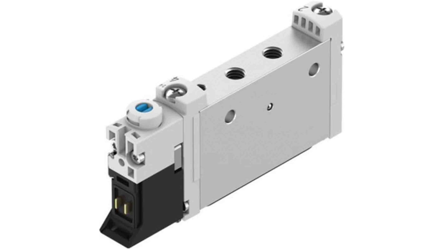 Elettrovalvola a Solenoide Festo, Metrico M5, funzione 5/2 Monostable, azionamento Elettrico, 24V cc