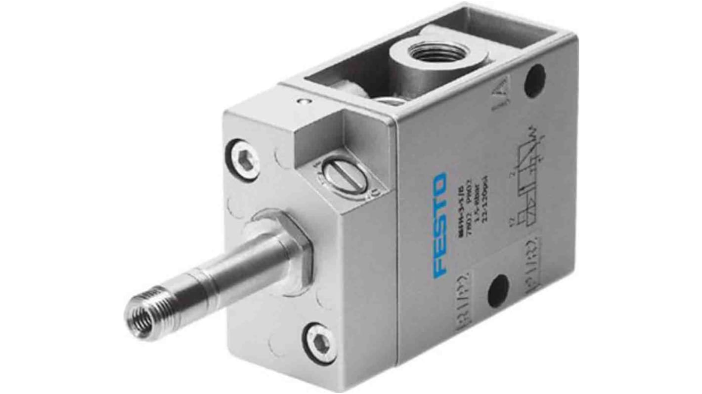 Elettrovalvola a Solenoide Festo, G 1/8, funzione 3/2 Closed, Monostable, azionamento Elettrico