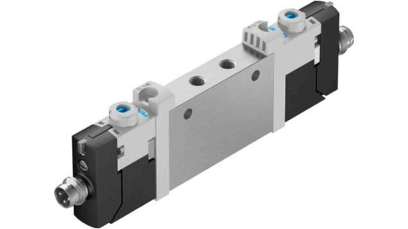 Elettrovalvola a Solenoide Festo, Metrico M5, funzione 5/3 Closed, azionamento Elettrico