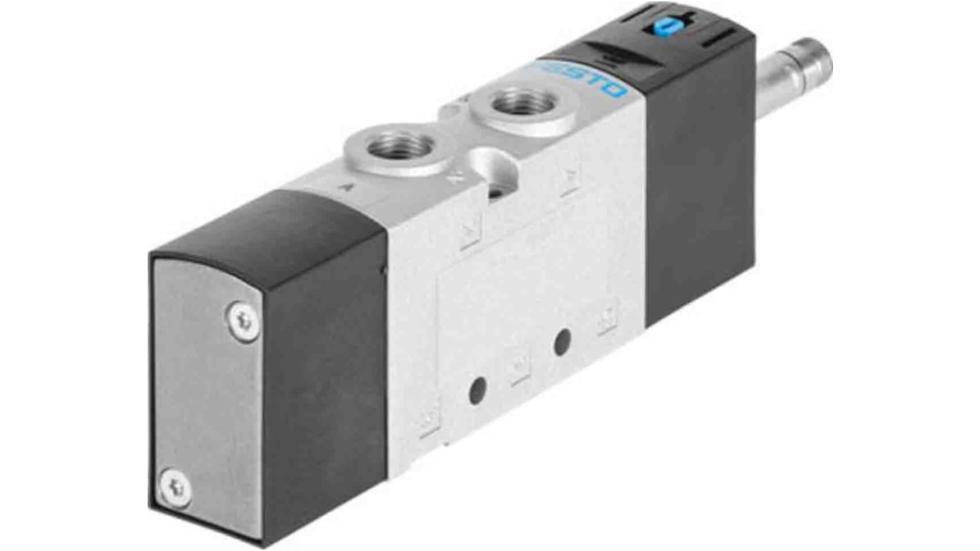 Elettrovalvola a Solenoide Festo, G 3/8, funzione 5/2 Monostable, azionamento Elettrico