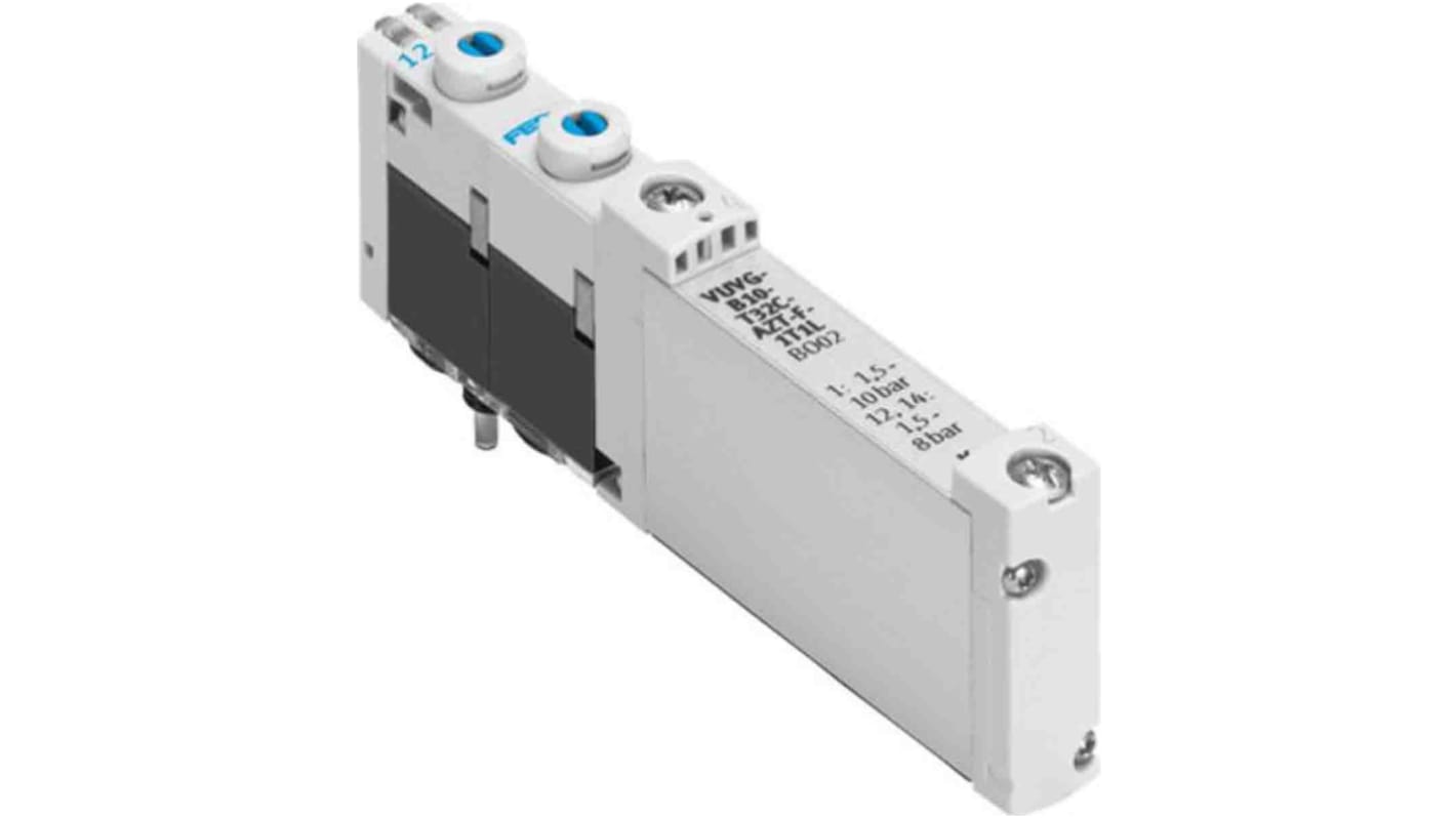 Festo 2x3/2 Closed, Monostable Solenoid Valve - Electrical VUVG Series, 573411