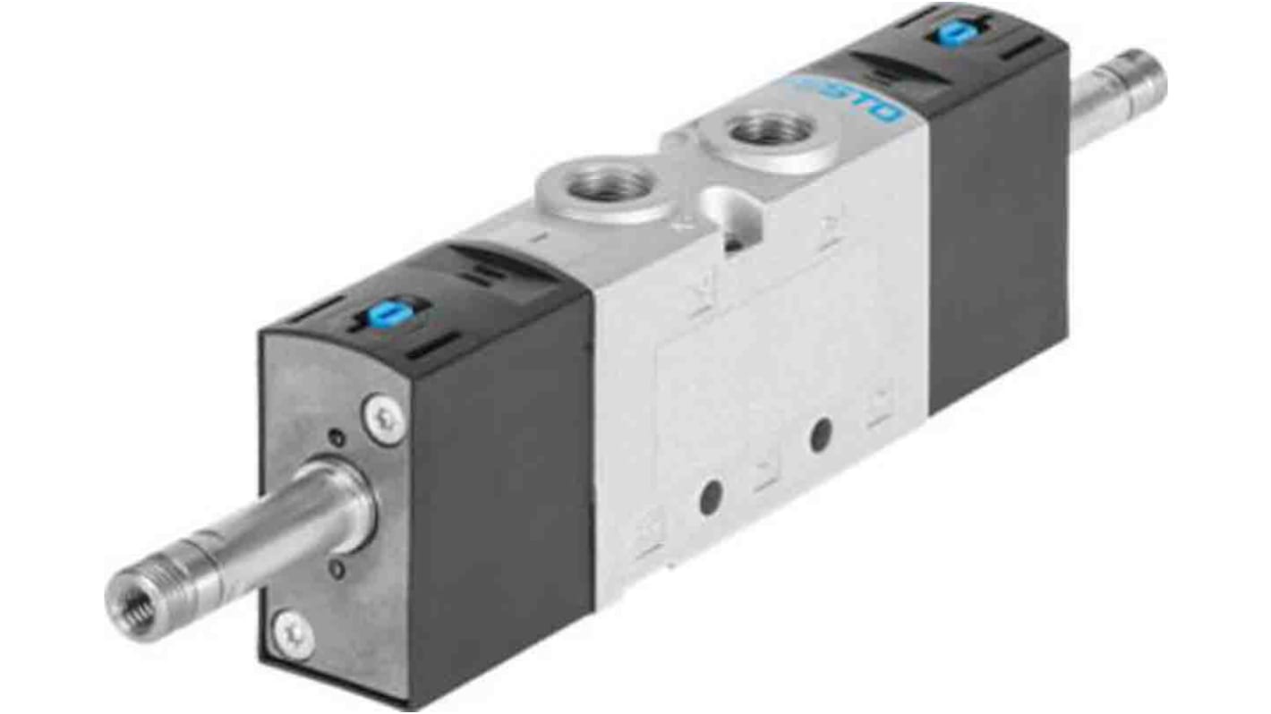 Elettrovalvola a Solenoide Festo, G 1/8, funzione 5/3 Closed, azionamento Elettrico