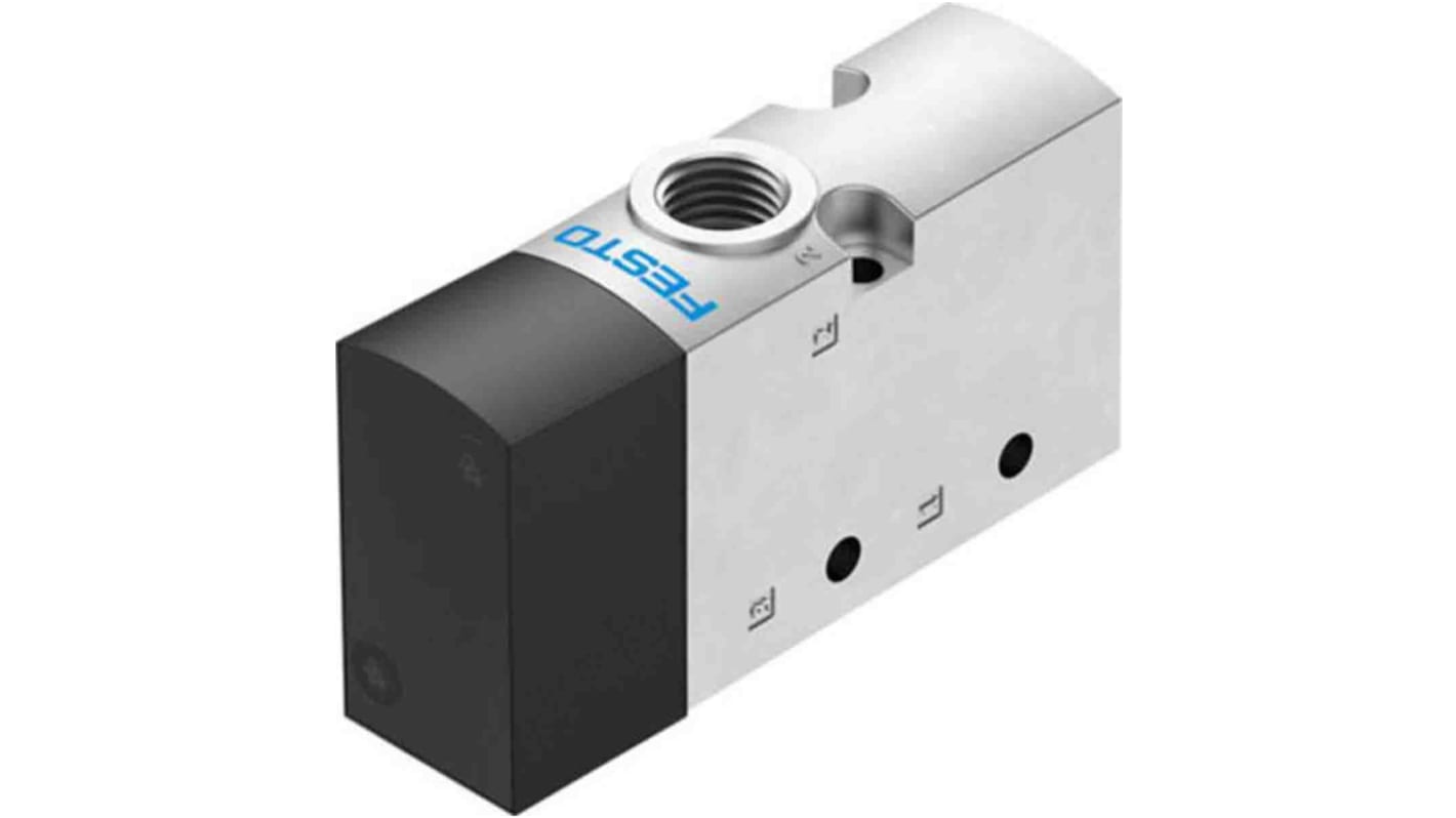 Festo 3/2 Closed, Monostable Pneumatic Solenoid Valve - Pneumatic G 1/4 VUWG Series, 575484