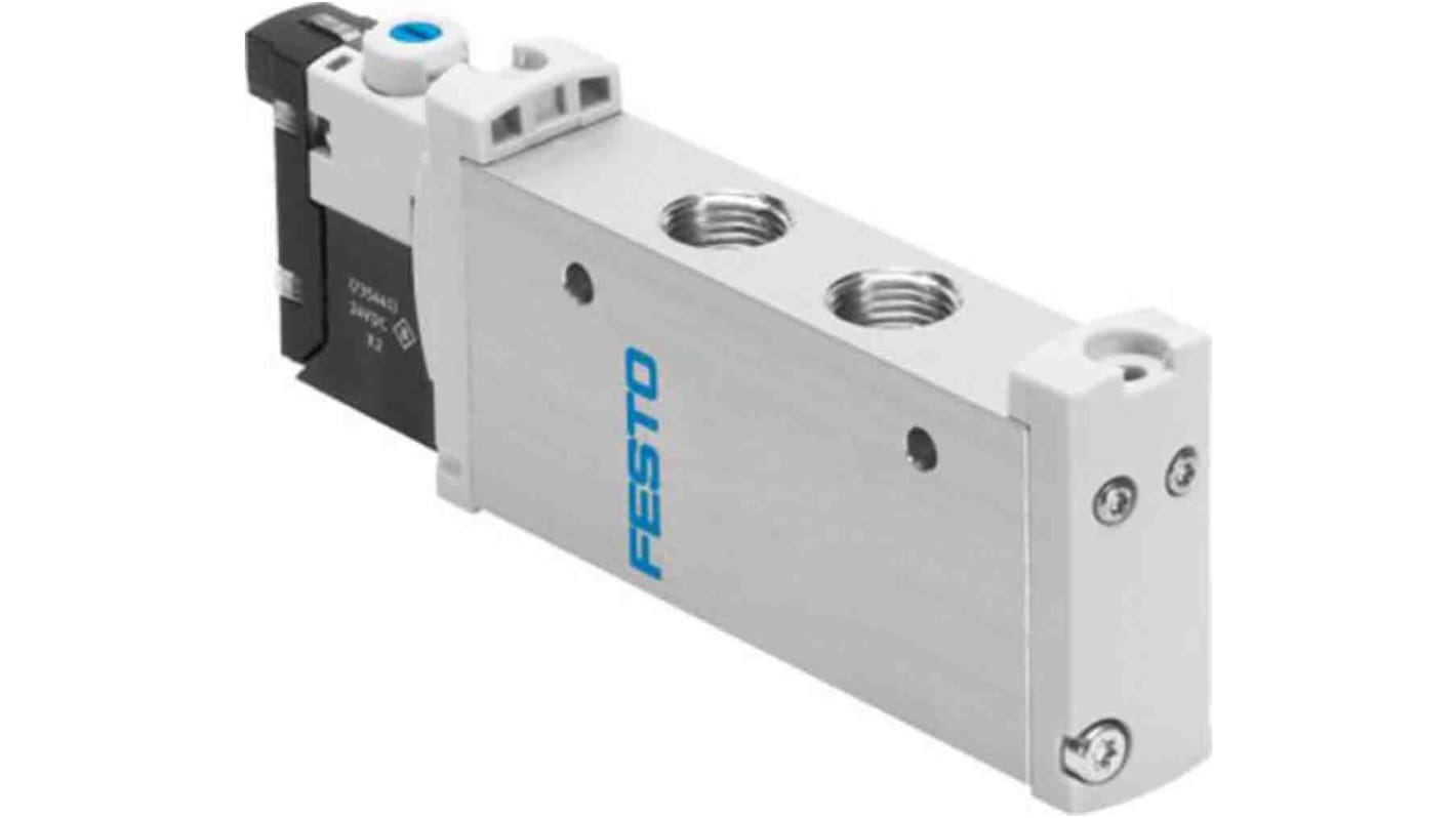 Elettrovalvola a Solenoide Festo, G 1/8, funzione 5/2 Monostable, azionamento Elettrico