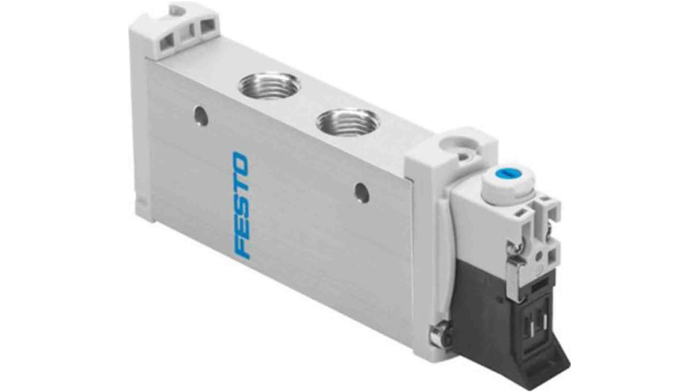 Elettrovalvola a Solenoide Festo, G 1/8, funzione 5/2 Monostable, azionamento Elettrico