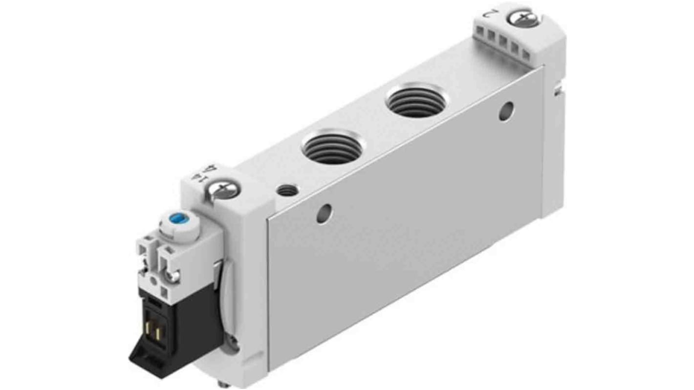 Elettrovalvola a Solenoide Festo, G 1/4, funzione 5/2 Monostable, azionamento Elettrico