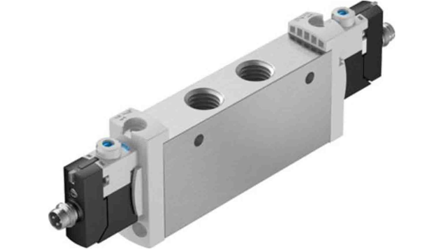 Elettrovalvola a Solenoide Festo, G 1/4, funzione 2x3/2 Closed, Monostable, azionamento Elettrico