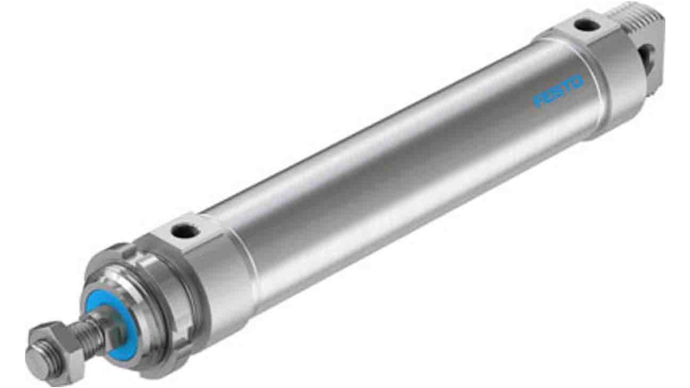 Festo Pneumatic Piston Rod Cylinder - 196007, 50mm Bore, 200mm Stroke, DSNU Series, Double Acting