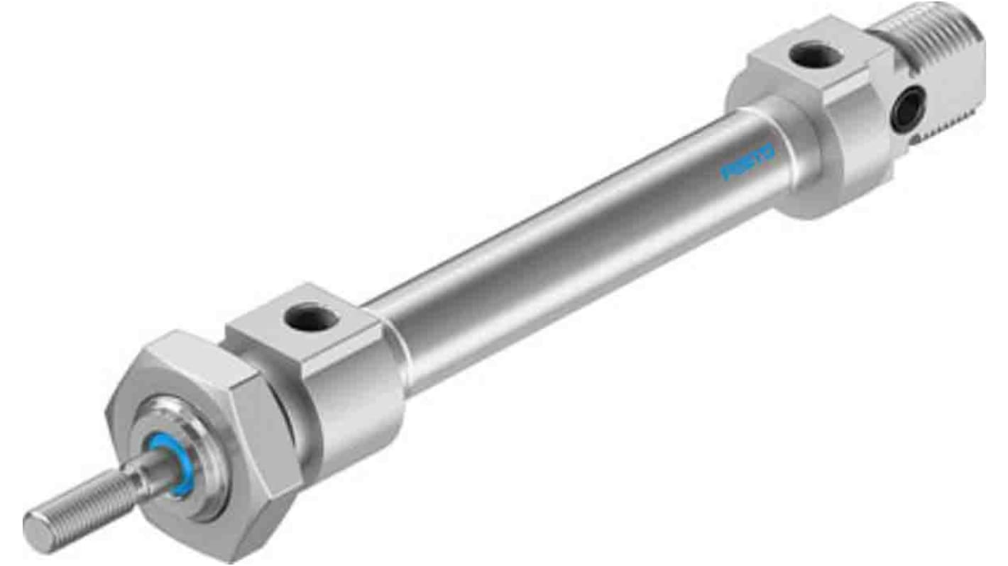 Festo Pneumatic Piston Rod Cylinder - 1908249, 8mm Bore, 30mm Stroke, DSNU Series, Double Acting