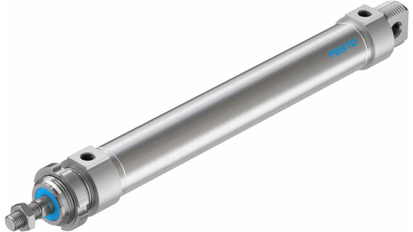 Festo Pneumatic Roundline Cylinder - 196027, 32mm Bore, 200mm Stroke, DSNU Series, Double Acting