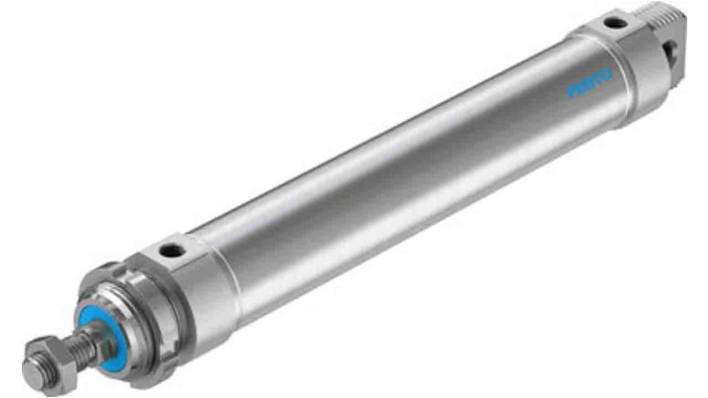 Festo Pneumatic Piston Rod Cylinder - 196008, 50mm Bore, 250mm Stroke, DSNU Series, Double Acting