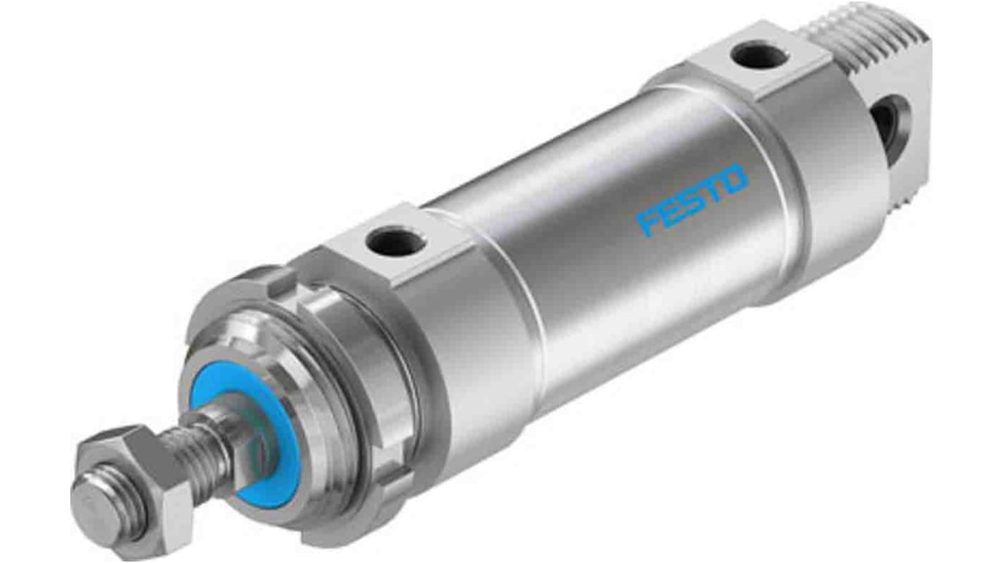 Festo Pneumatic Piston Rod Cylinder - 196042, 50mm Bore, 50mm Stroke, DSNU Series, Double Acting