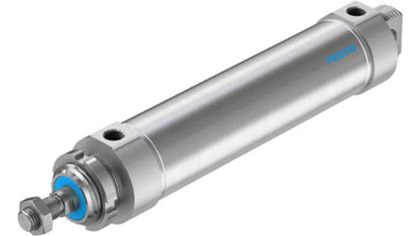 Festo Pneumatic Piston Rod Cylinder - 196017, 63mm Bore, 200mm Stroke, DSNU Series, Double Acting