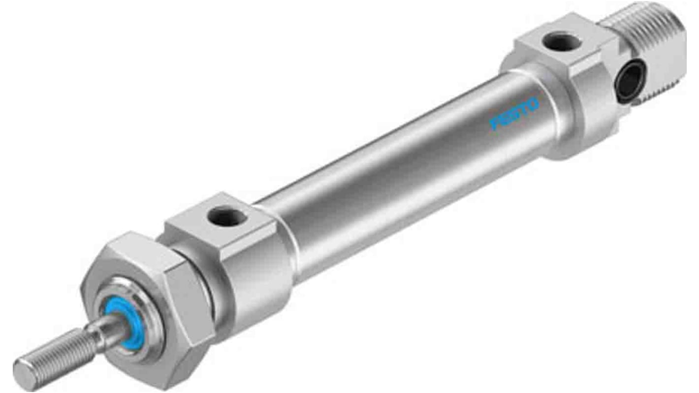 Festo Pneumatic Piston Rod Cylinder - 1908253, 10mm Bore, 30mm Stroke, DSNU Series, Double Acting
