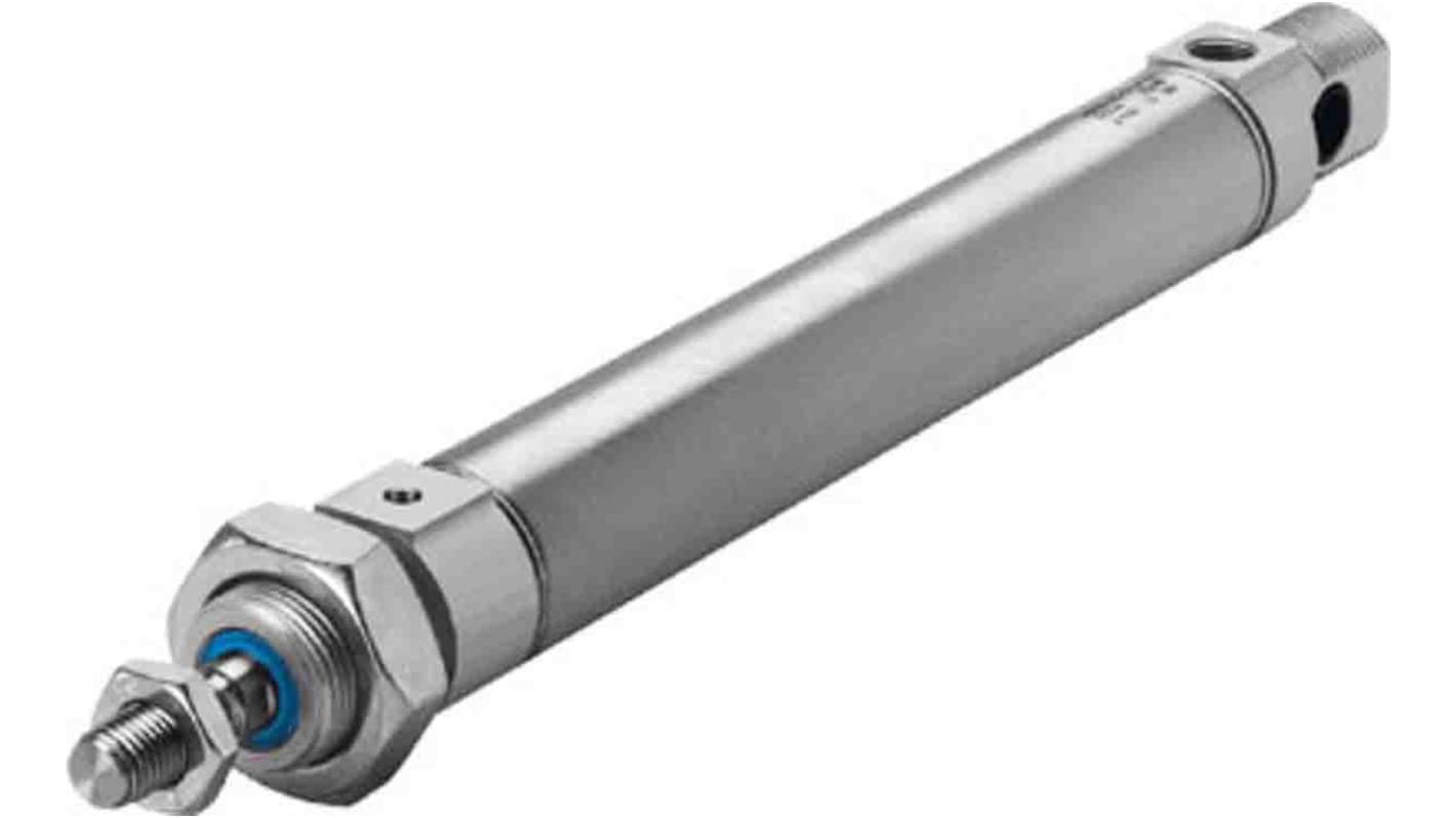 Festo ESNU 19261, M5 Pneumatikzylinder einfachwirkend, Bohrung Ø 12mm / Hub 25mm, bis 10 bar