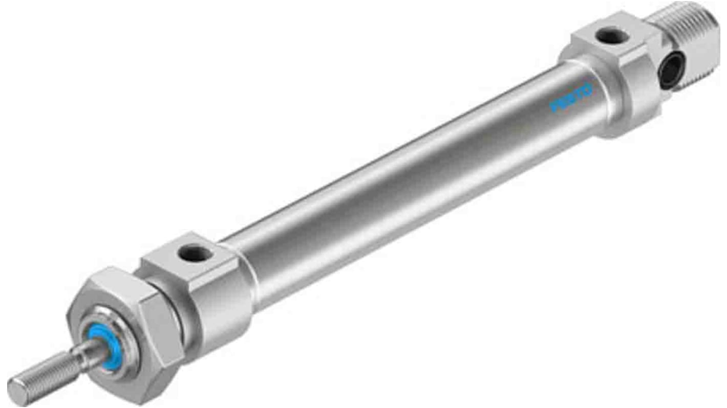 Festo Pneumatic Piston Rod Cylinder - 1908254, 10mm Bore, 60mm Stroke, DSNU Series, Double Acting