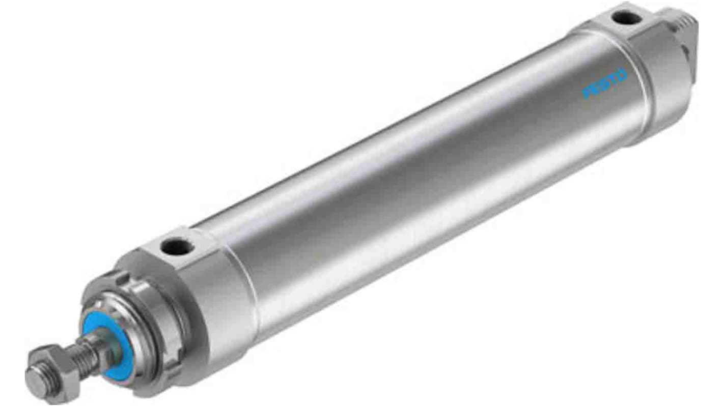 Festo Pneumatic Piston Rod Cylinder - 196018, 63mm Bore, 250mm Stroke, DSNU Series, Double Acting