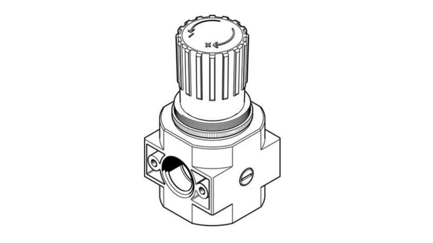 Festo G 1/4 Pneumatic Regulator - 0.5bar to 12bar, 16bar max. input, 546436