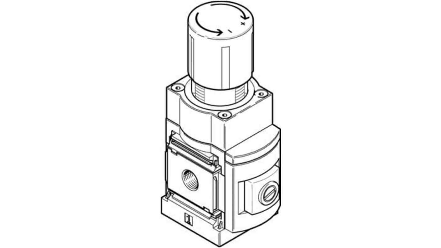 Festo エアレギュレータ MS6-LRP-1/4-D5-A8 MSシリーズ G 1/4 1400L/min