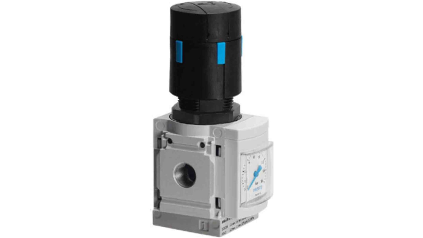 Festo G 1/4 Pneumatic Regulator - 0.5bar to 12bar, 14bar max. input, 529485