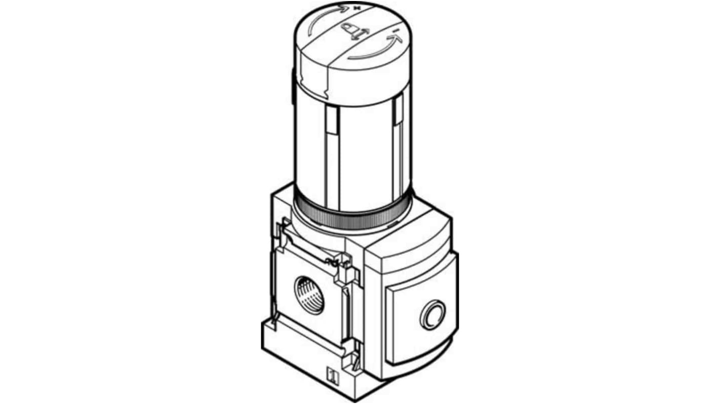 Pneumatický regulátor, řada: MS, přípojka portu: G 1/2 5500L/min Festo