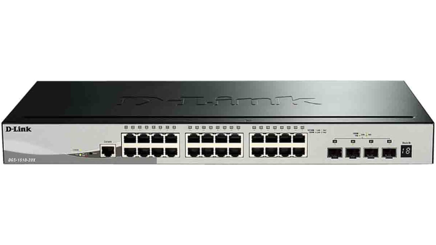 D-Link DGS-1510-28X, Smart 28 Port Ethernet Smart Managed Switch