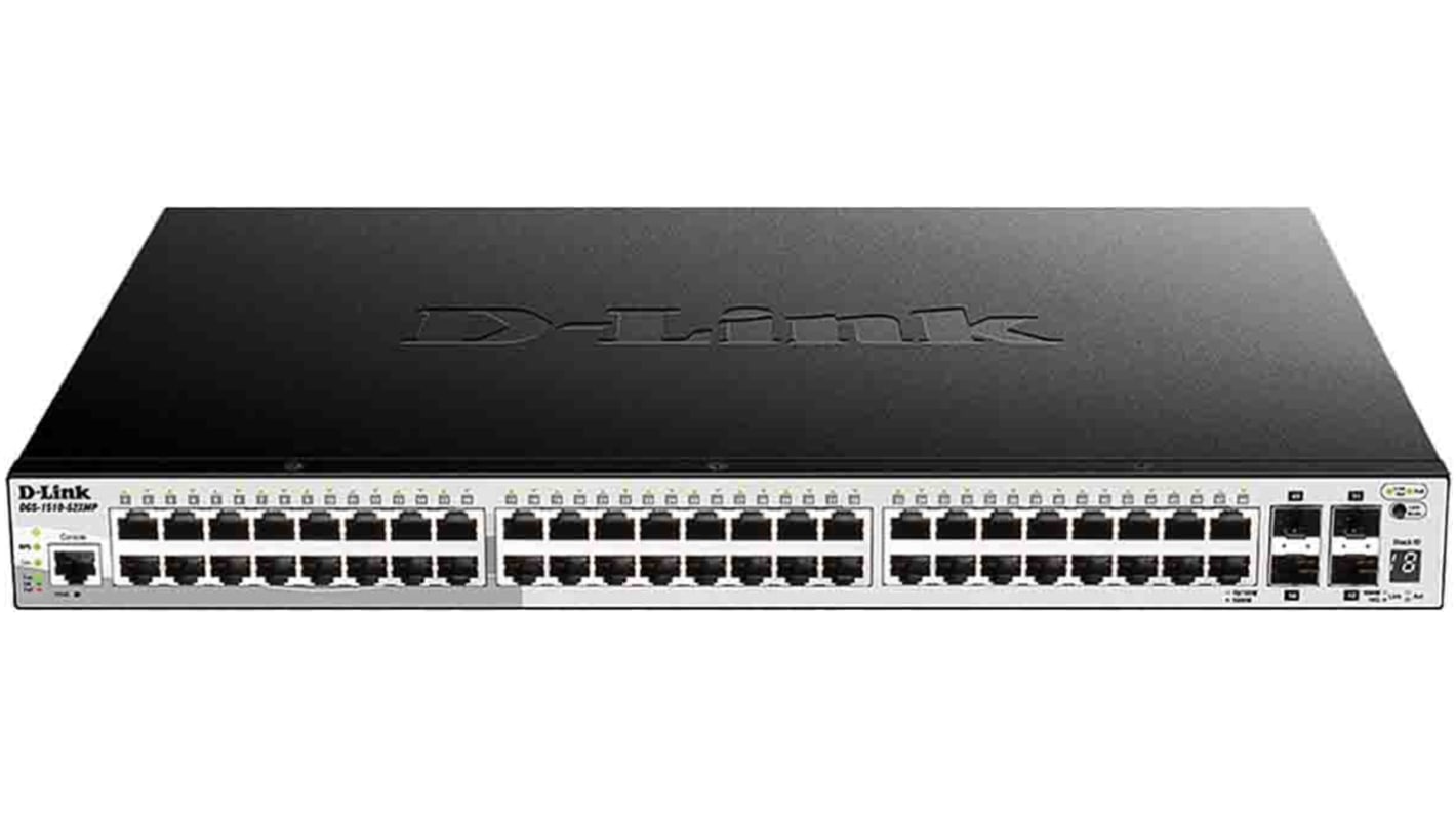 D-Link Gigabit Stackable Smart Managed Switch with 10G Uplinks, Smart 52 Port Ethernet Smart Managed Switch With PoE